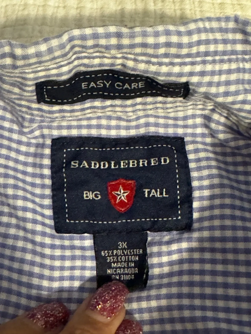 Saddlebred Big & Tall Men’s Short Sleeve Button Up Shirts Lot Of Three Size 3X - Picture 4 of 11
